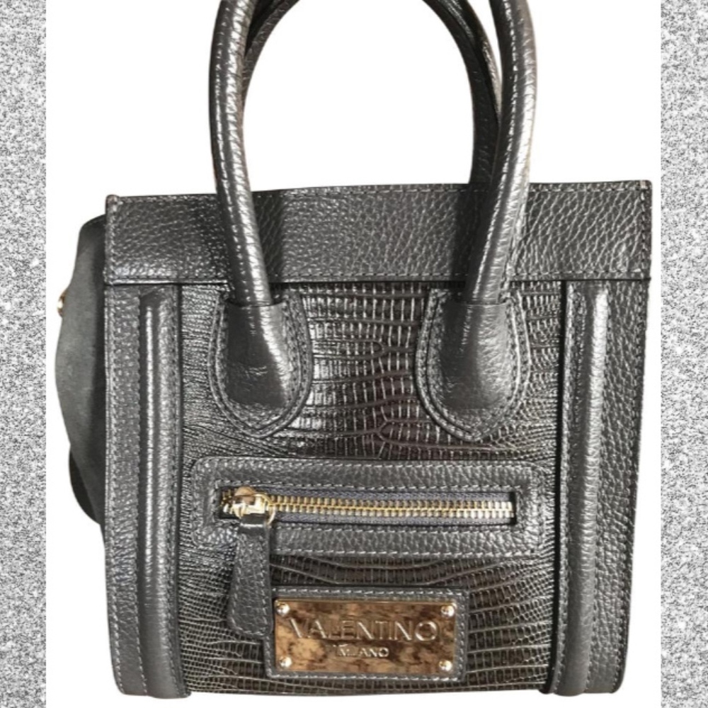 Valentino Milano Mini Gray Satchel Cross-body